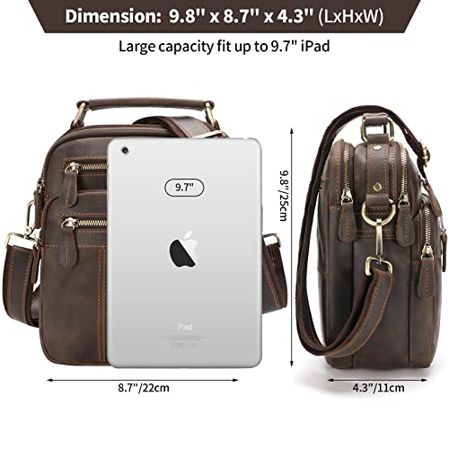 Jack&Chris Leather Messenger Bag for Men, Man Purse Crossbody Bags for Work Business2