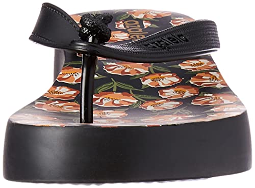 Tamanco Mari Print Light, Azaleia, Feminino, Preto Floral, 38