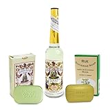 Bundle of 3 Items: Includes Murray & Lanman Florida Water Cologne 7.5 oz, Florida Water Soap 3.3 oz, and Rue Soap 3.3 oz Classic Florida Water Cologne: A refreshing cologne known for its uplifting fragrance and traditional use in purification rituals...