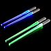 Swetup 2 Pares Iluminados Palillos, Palillos Chinos Luminosos Sin BPA y Aptos para Alimentos, Palillos LED Ligeros para Cenas En La Cocina, Fiesta Al, Desmontables, Apto para Lavavajillas