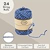 24 Rolls Colored Twine String for Crafts, 2mm Macrame Cord for Gift Wrapping - 12 Colors Twine for Crafts and Macrame Supplies (11 Yards Each, 264 Yards Total) #4