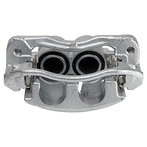 Image of TRQ Rear Left and Right Brake Caliper Set Caliper Brackets Hardware Compatible with 10-18 Mercedes-Benz Sprinter 3500 with Dual Rear Wheels DRW 07-09 Dodge Sprinter 3500 Dual Wheels DRW