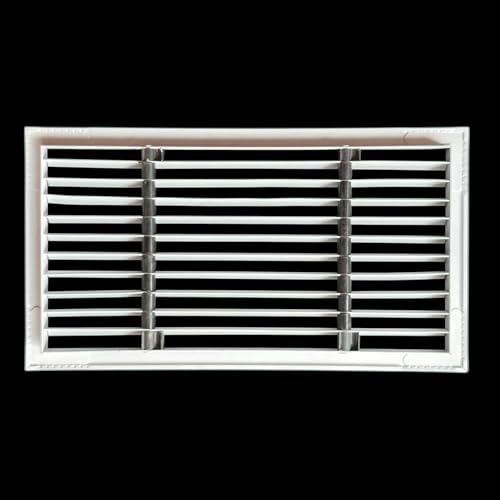 Image of Aluminium Powder Coated Grill, Grill for ac, hvac, ventilation grill, home grill, ac grill,Return Air Grill for Wall, Sidewall and Ceiling (WHITE, 12 inch*6 inch)