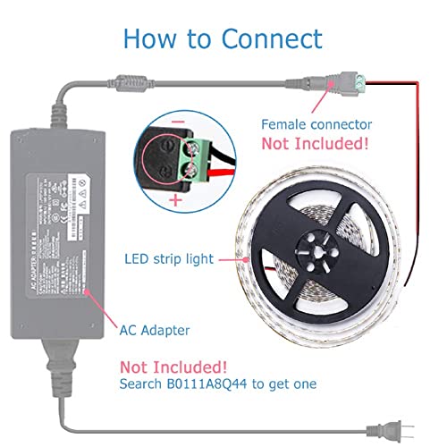 Favolcano Led Strip Light Green Ip65 Waterproof 12V Dc Smd 3528 600 Leds 120Leds/M 16.4 Ft/5M Flexible Led Tape For Home Kitchen Bedroom Decoration (Adapters Or Connector Not Included) #TOP1