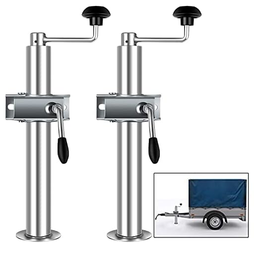 Forever Speed Par med parkeringsstöd för trailer, inklusive fäste och klämhållare för bil, släpvagn, släpvagnen stöder höjd på 480 mm – 690 mm, 2T nyttolast