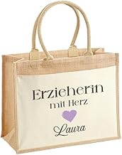 Jute Bag Shopper Personalised Printed with Various Occupations - Shopping Bag Stylish & Practical Jute Bag Jute Bag