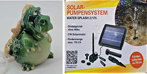 powershop11 Wasserspeier Drache 16 cm Solar Cover