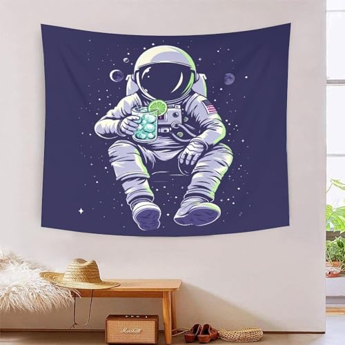 Tapisserie murale astronaute 3D grand tissu déco chambre