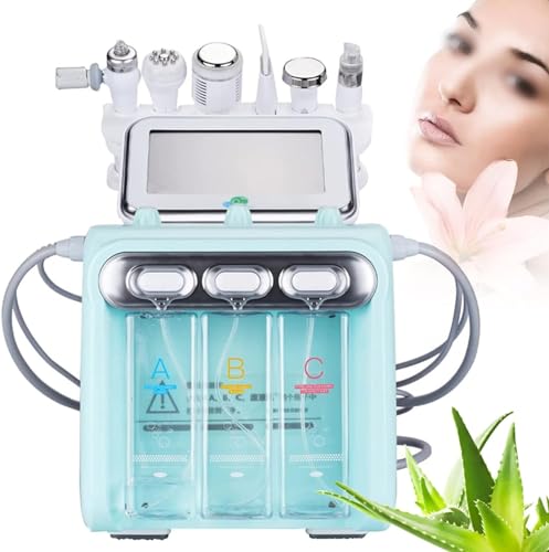 LUCEAE Facial Machine – Professional 6 in 1 Vacuum Face Cleaning, Hydro Water Oxygen Jet Peel Machine for Spa and Home Use – Esthetician Equipment
