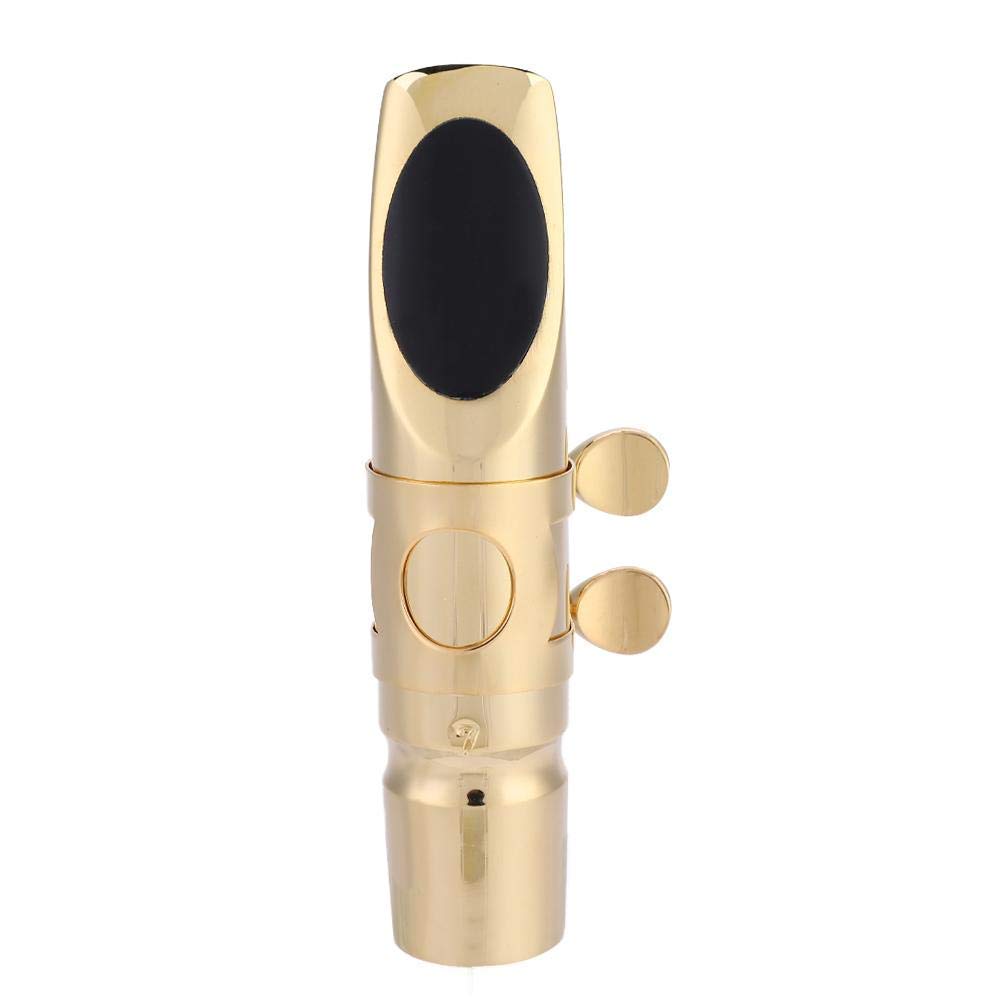 Bec Saxophone Alto, Bec Saxophone Alto Mib 7C avec capuchon et 2 pads Accessoire Instruments de Musique Bec Metal Saxo Alto