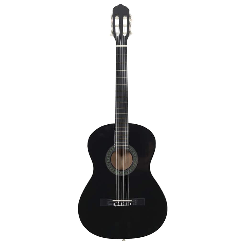 Generico Chitarra Classica per Principianti Nera 4/4 39" in Tiglio,Nero,2.5kg,70110