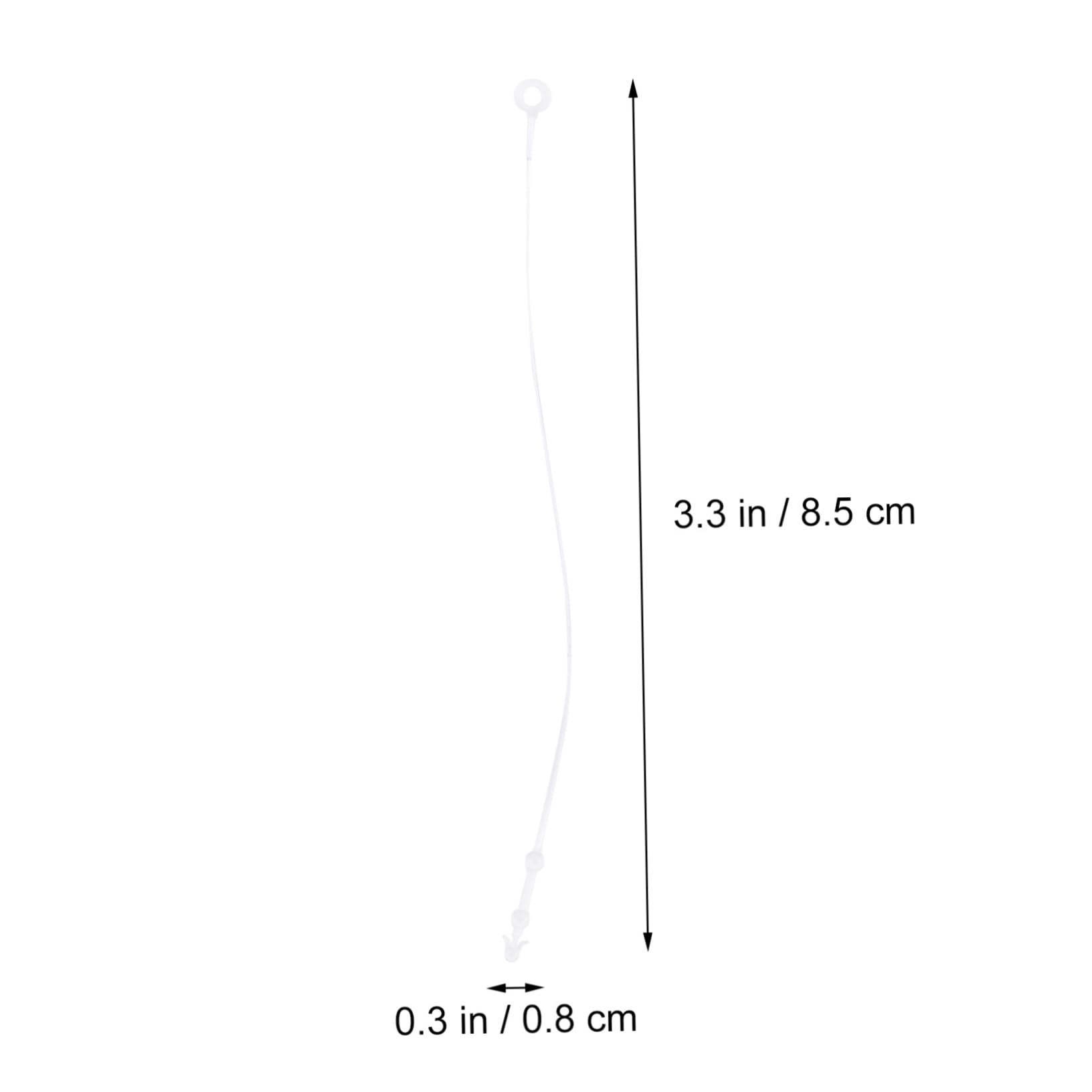 NAMOARLY 5000pcs Round Head Tag Fastener Loop Lock for Apparel Tag Stringing Cord