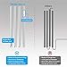TROND Floor Lamp, LED Torchiere Uplight Lamp, 5 Brightness Aluminum Modern Standing Light, 5500K Natural Daylight, 5000 lm, 71in Tall, 30 Mins Timer, Detachable, for Office Living Room Bedroom, Silver