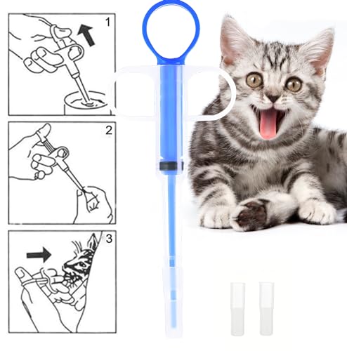 Tabletteneingeber Katze, Medikamenten Feeder Pet , Wiederverwendbare Pusher Spritze Mit Sicherheit Weicher Tipp, Pille Assist Tablettengeber Für Katzen Hunde Kleintier