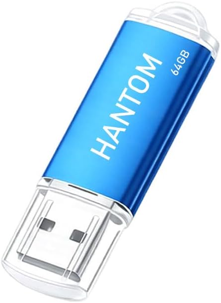 1pcs 64GB USB 2.0 Flash Drive Thumb Drive Jump Drive,1 Colors Blue