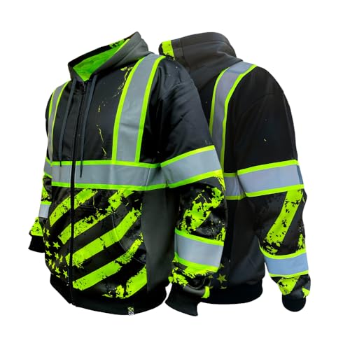 Image of SafetyShirtz SS360 ANSI Class 3 Type R Graphic Hoodie