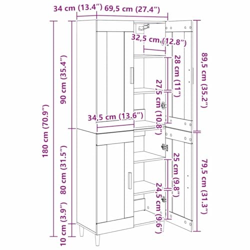 Librería de madera de 34 cm de fondo para optimizar espacios estrechos 3