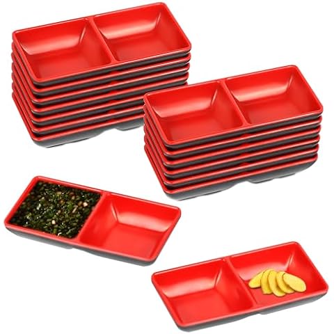 Akamino 15 Pcs Dual Soy Sauce Dish Cover