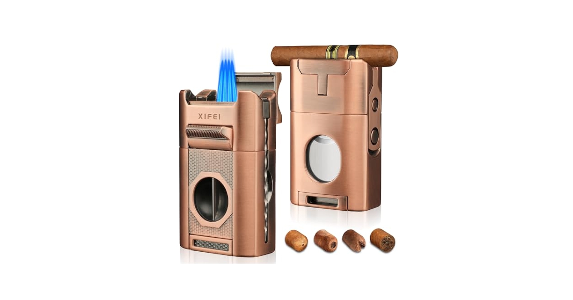 ★ichi★ Amazon.com: XIFEI 6-in-1 Desktop Lighter, 4 Jet Flame Torch