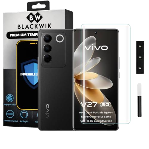Image of Blackwik UV Curved Tempered Glass for Vivo V27 / Vivo V27 Pro | 1-Pack