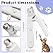 OVYLYA 2-in-1 Dog Nail Trimmer & Grinder - 2 LED Lights, Ultra-Quiet, USB Rechargeable, Multiple Grinding Methods & Splash Guard, Nail Clippers for Small/Medium/Large Dogs & Cats (White)