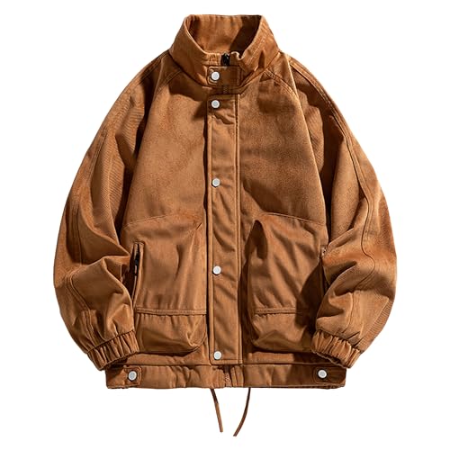 Veste de travail col montant homme manteau léger sportswear multipoche