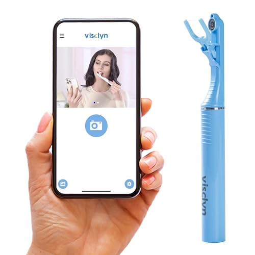 Smart Dental Floss with 1 Smart Handle, 1 Regular Handle and 30 Disposable Flosses (Blue)