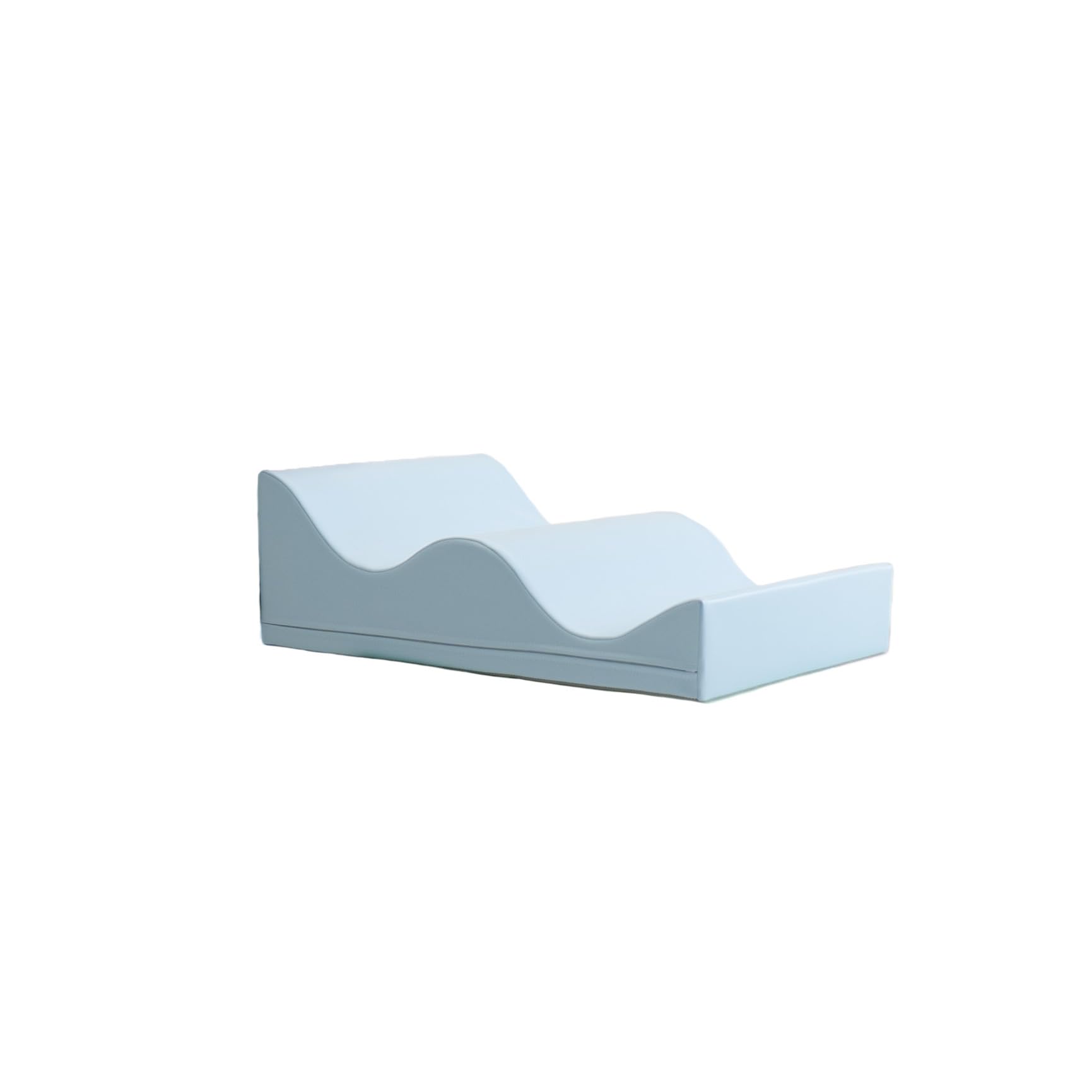 IGLU Soft Play Shape Mini Step Bloc de Mousse ondulée pour Le développement de Ramper et d'escalader pour bébés et Tout-Petits jusqu'à 3 Ans (Wawe)