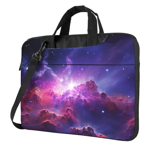 Maletín ligero para ordenador con diseño de galaxia evita golpes y rozaduras