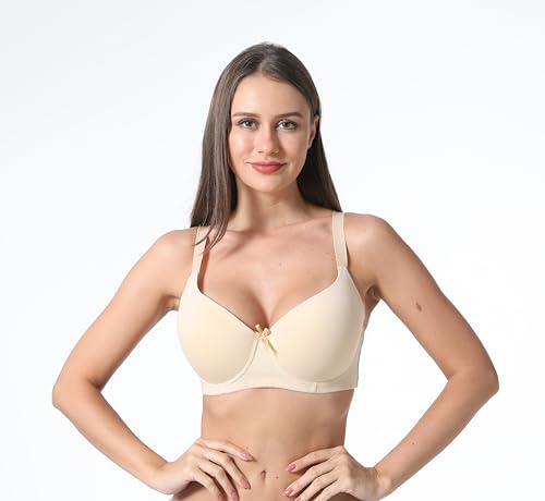 Image of Viola's Secret 6 Pack of Color Print T-Shirt Bras B Cup C Cup and D Cup
