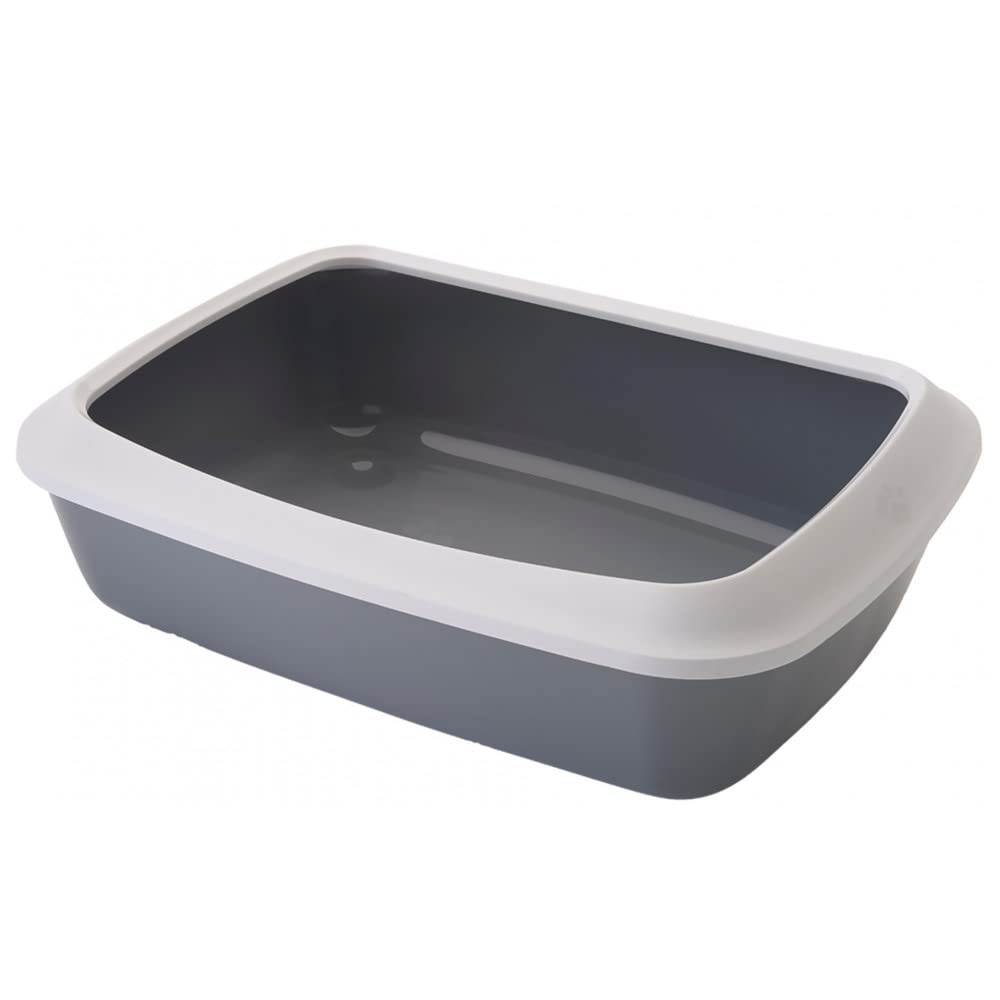 Savic Iriz Cat Litter Tray with Rim Retro Cold, Gray (17-inch) (B00BBUWHGS) Amazon Price History, Amazon Price Tracker
