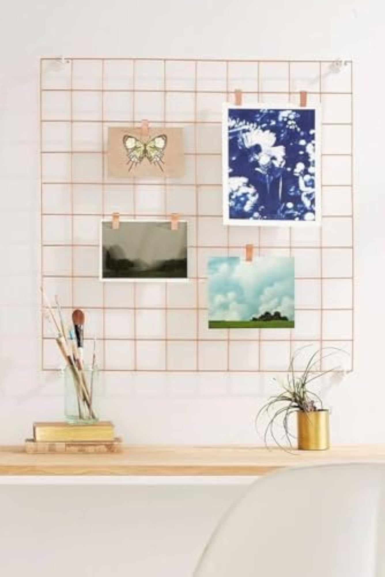 Photo Grid Frame Wall Panel 30 x 30 cm for Photos and Notes