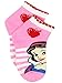Disney Princess Girls Quarter Style Socks Set, 6 pack, Princess Stripes Quarter, Medium (6-8)