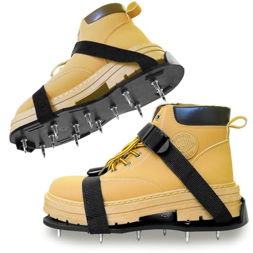 Epoxy Shoes, Gunite Spikes Shoes, Spike Shoes for Epoxy Flooring, with 1' Short Spikes Perfect for Epoxy Floor, Overlays, Epoxy Floor Kit, Garage Floor Epoxy Kit, Epoxy Garage Floor Coating Kit