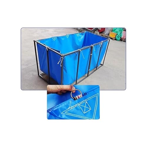 Bassin d'aquaculture structure acier et bâche PVC pliable à œillets - 3