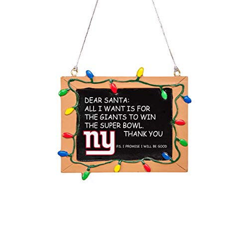 Forever Collectibles UK FOCO New York Riesen Kunstharz Kreidetafel Schild Ornament
