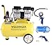 Produktbild Aktionsset WELDINGER Flüsterkompressor FK 95 pro 750 W Luftabgabe 90 l/min ölfrei + Druckluftset 6-teilig 5 Jahre Garantie
