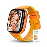 EIOTCLUB, Smartwatch per Bambini 4G, Scheda SIM Integrata, Chiamate Video HD e GPS+LBS+Wi-Fi, Funzione SOS e Zone Sicure, Modalità Classe e Controlli APP, Impermeabile IP68, Smartwatch per Bambini e