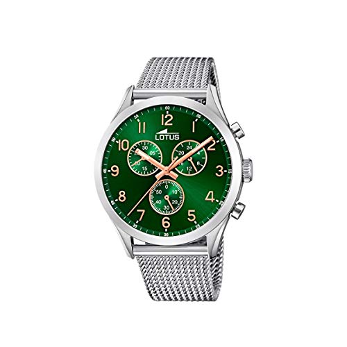 Lotus Heren chronograaf kwartshorloge met roestvrij stalen armband 18637/2