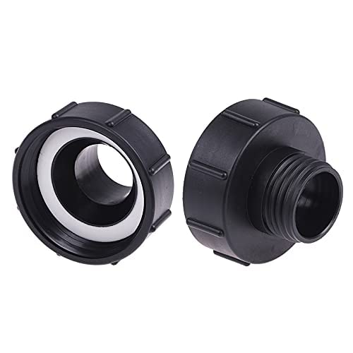 TOP-VIGOR IBC Tank Adapter Plastic Hose Tap Connector S100 x 8 to S60 x 6 Coarse Threaded Cap Water Tip Tap Adapter for IBC Ton Valve - Image 4