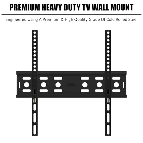 Image of Caprigo Super-Slim TV Wall Mount for 26 to 55 Inch TV's | Universal Heavy-Duty TV Wall Bracket | Fixed TV Stand for Wall (M463)