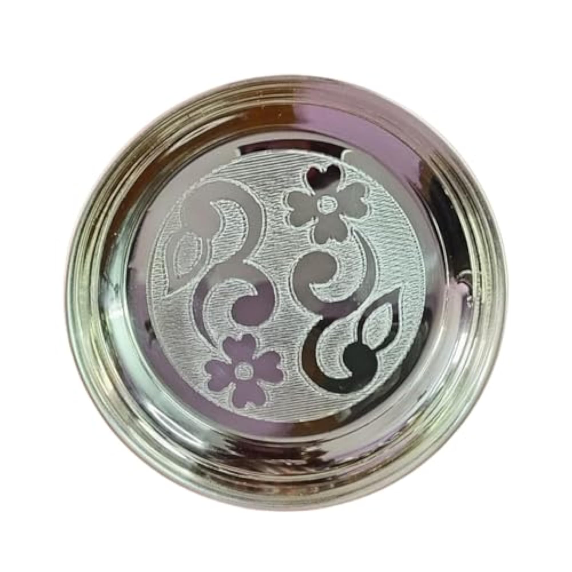 German Silver Plated Decorative Plate for Pooja