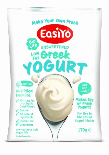 EasiYo Yogurt Mix, Low Fat Greek, 4 Count