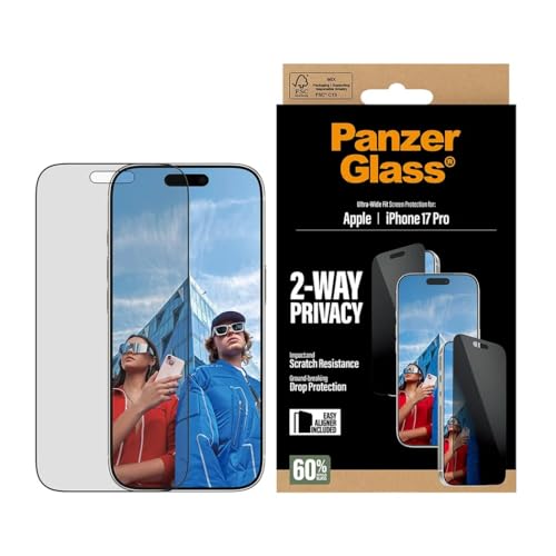 iPhone 17 Pro PanzerGlass 2-Way Privacy Screen Protector UWF ����t��