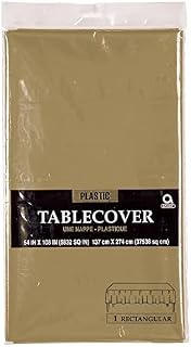 Amscan 77015-109 - Pink Plastic Lined Paper Party Table Cover - 1.37m x 2.74m