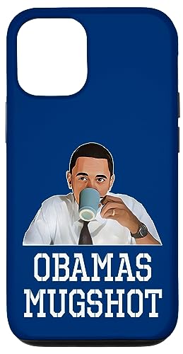 iPhone 14 Obamas Mugshot - Barack Obama With A Coffee Mug Case