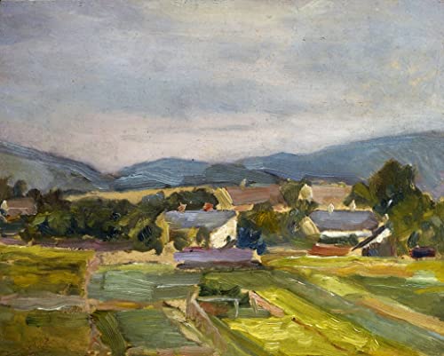 Impression sur toile Egon Schiele paysage d'Autriche haut de gamme