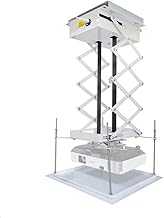 INTBUYING Electric Projector Ceiling Mount 39In Hidden Ce...