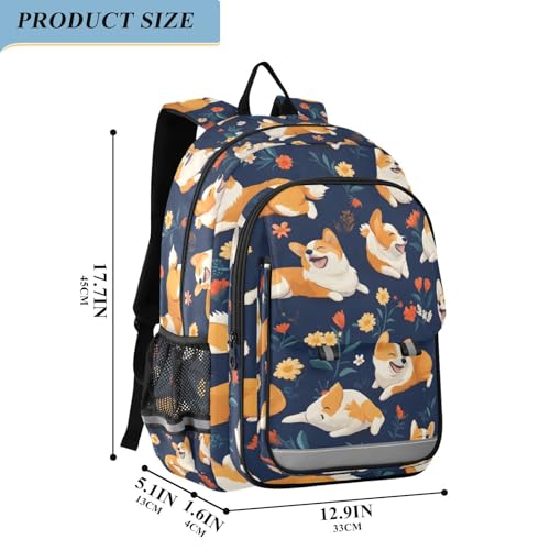 Sac à dos enfants Corgis cartable ordinateur portable
