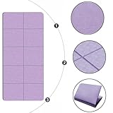 aqlbhz Yoga Mats for Women & Men, Foldable Workout Mat, Double Sided Non-Slip, 183 x 61cm, Travel Exercise Mat, Rosa, Suitable for Home & Outdoor Use - Image 3
